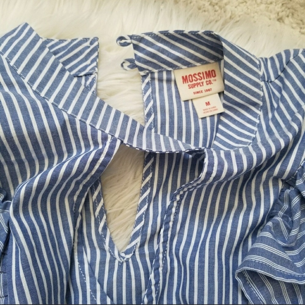 Adorable Blue Ruffle Blouse - Picture 2 of 2